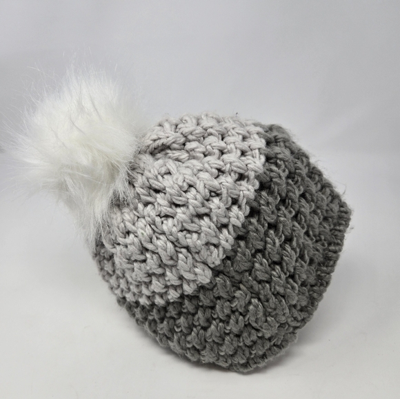 FABLETICS CHUNKY KNIT BEANIE WITH POM HAZE GREY & NWT CHUNKY HEADBAND WOMEN OS - Picture 6 of 16